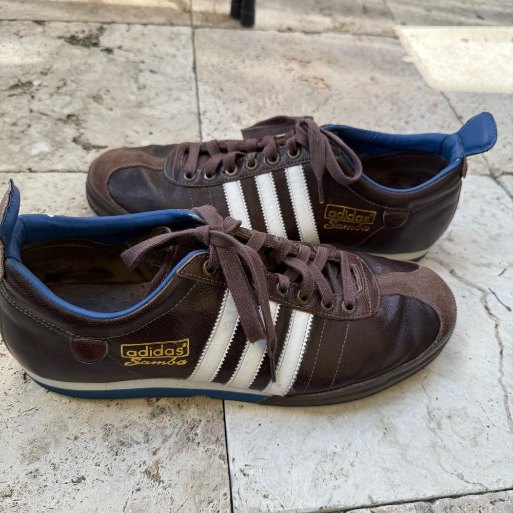 Adidas Samba Brown and White Men's Sneakers